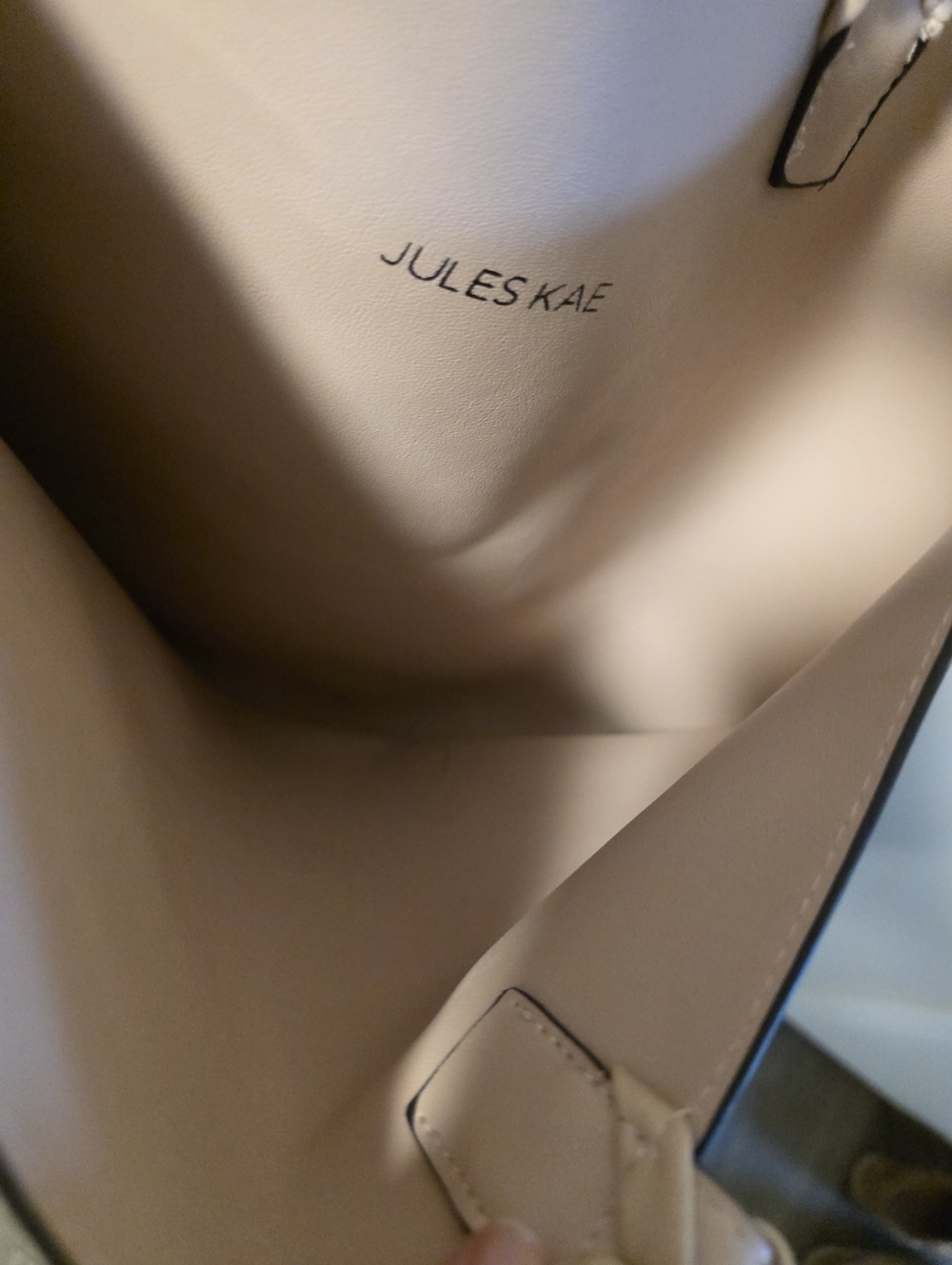 Jules Kae Beige Tote Bag - Sleek Women's Handbag,large